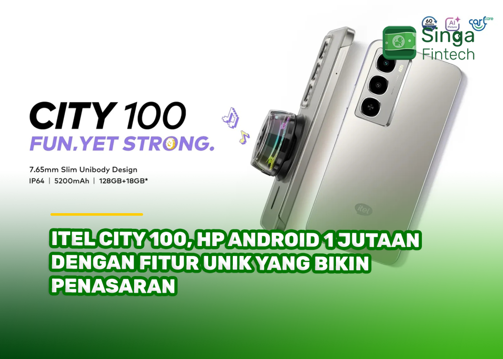 Itel City 100, HP Android 1 Jutaan dengan Fitur Unik yang Bikin Penasaran