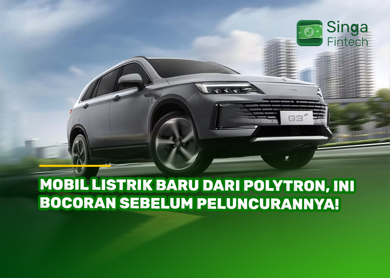 Mobil Listrik Baru dari Polytron, Ini Bocoran Sebelum Peluncurannya!