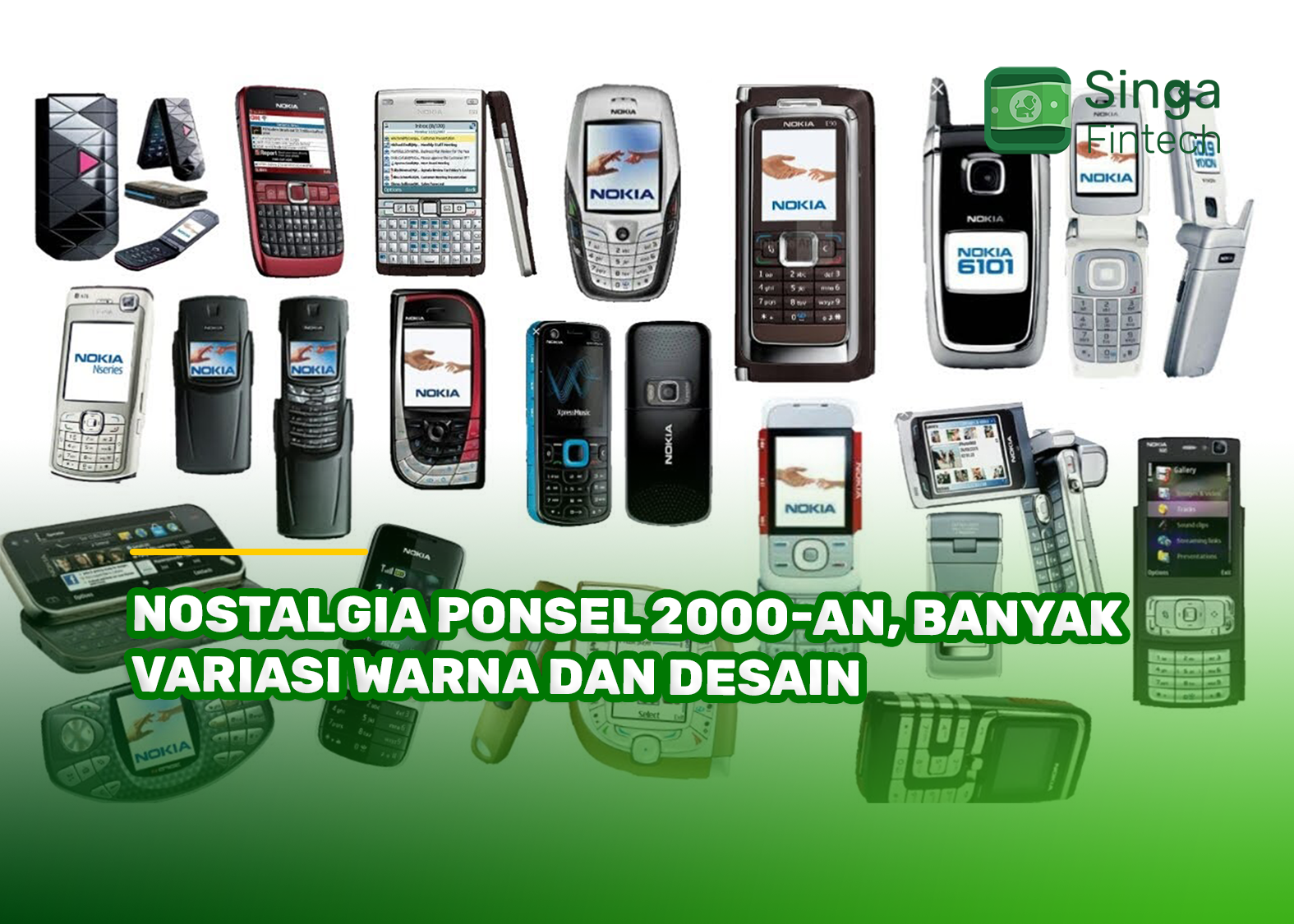 Nostalgia Ponsel 2000-an, Banyak Variasi Warna dan Desaina