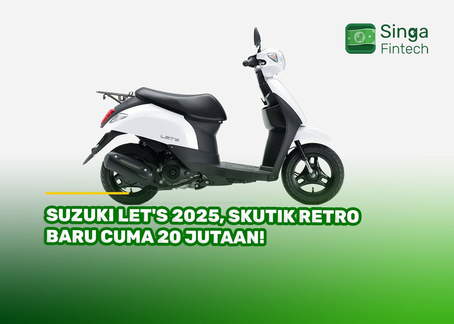 Suzuki Let's 2025, Skutik Retro Baru Cuma 20 Jutaan!